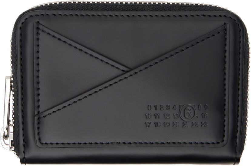 Lompakko Maison Margiela MM6 Maison Margiela Triangle Zip Around Wallet Musta | SA6UI0016 P7183