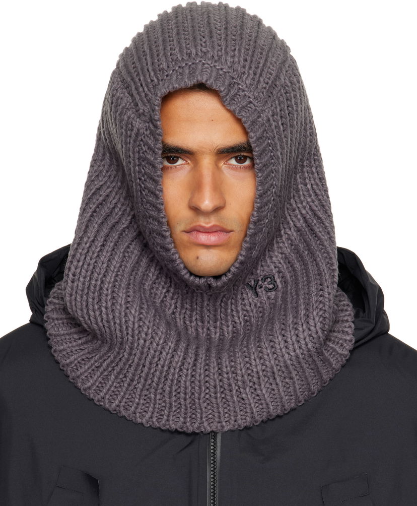 Hattu Y-3 Y-3 Knitted Hood Balaclava Harmaa | KC0416