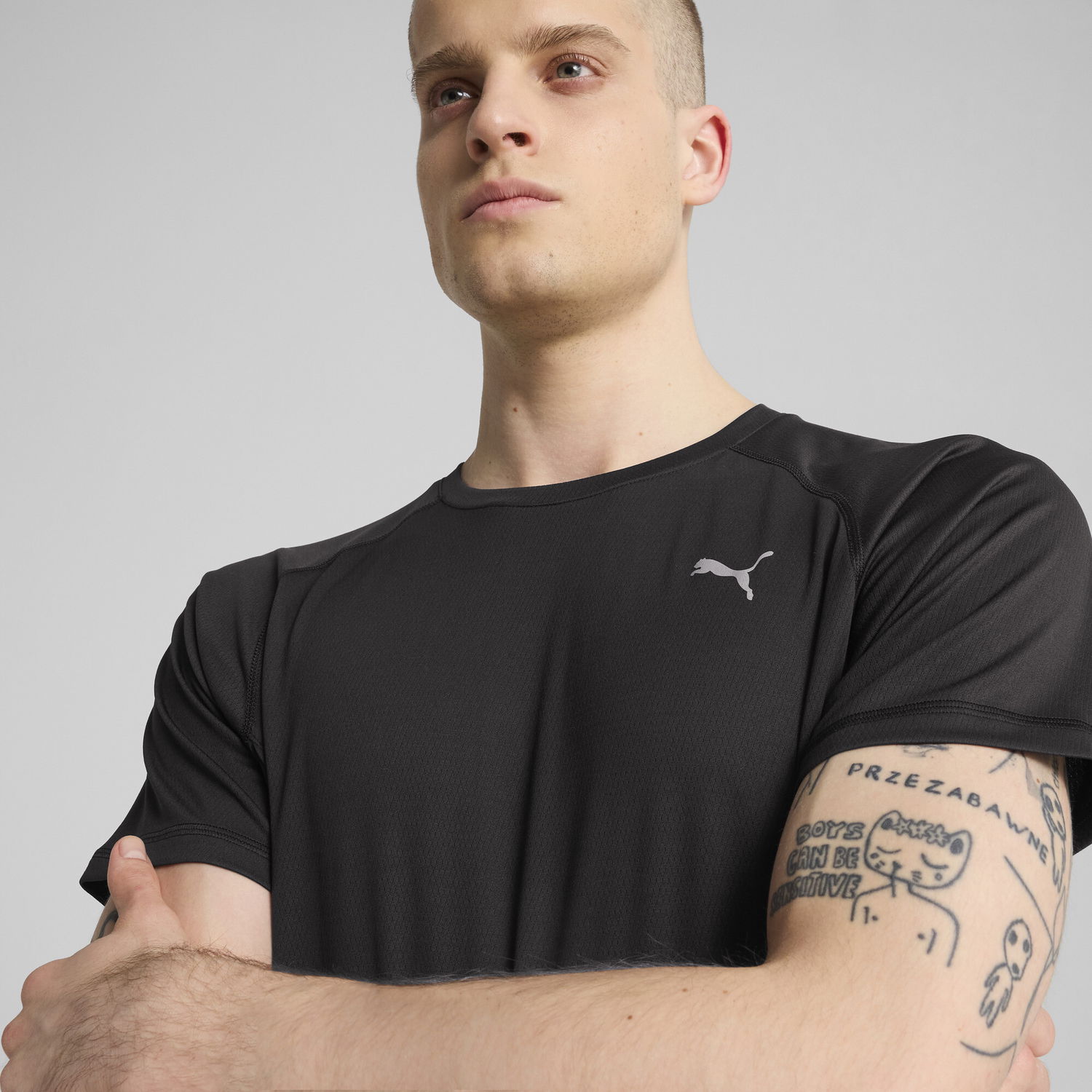 T-paita Puma Velocity Running T-Shirt Musta | 526600_01, 1