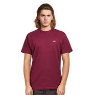 T-paita Vans Left Chest Logo Tee Burgundia | VN0A3CZEBRG1, 0