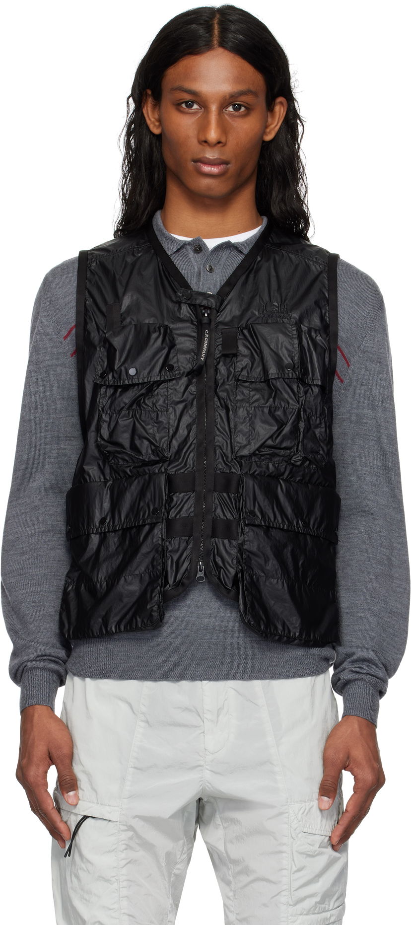 Liivi C.P. Company C.P. Company CS II Logo Vest Musta | 18CMVE009A-110030G