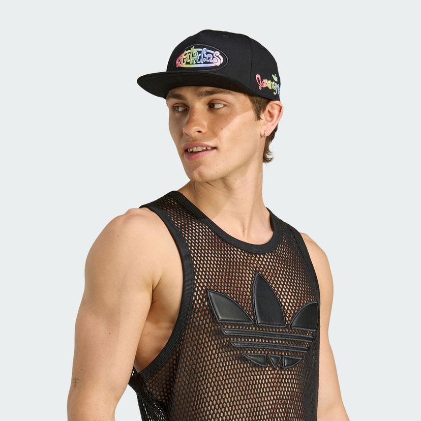 Korkki adidas Performance Jeremy Scott Pride Fitted Cap Musta | JW8026