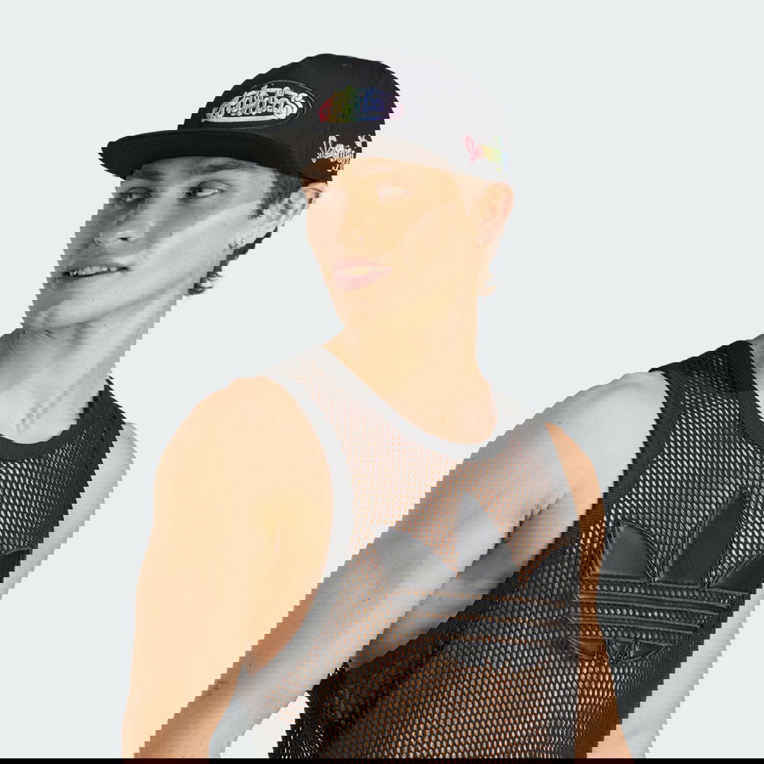 Korkki adidas Performance Jeremy Scott Pride Fitted Cap Musta | JW8026, 0