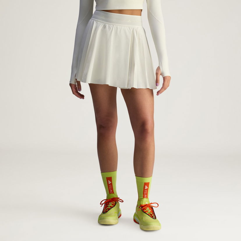 Hame adidas Performance Stella McCartney Pleated Training Skort Valkoinen | JW4573