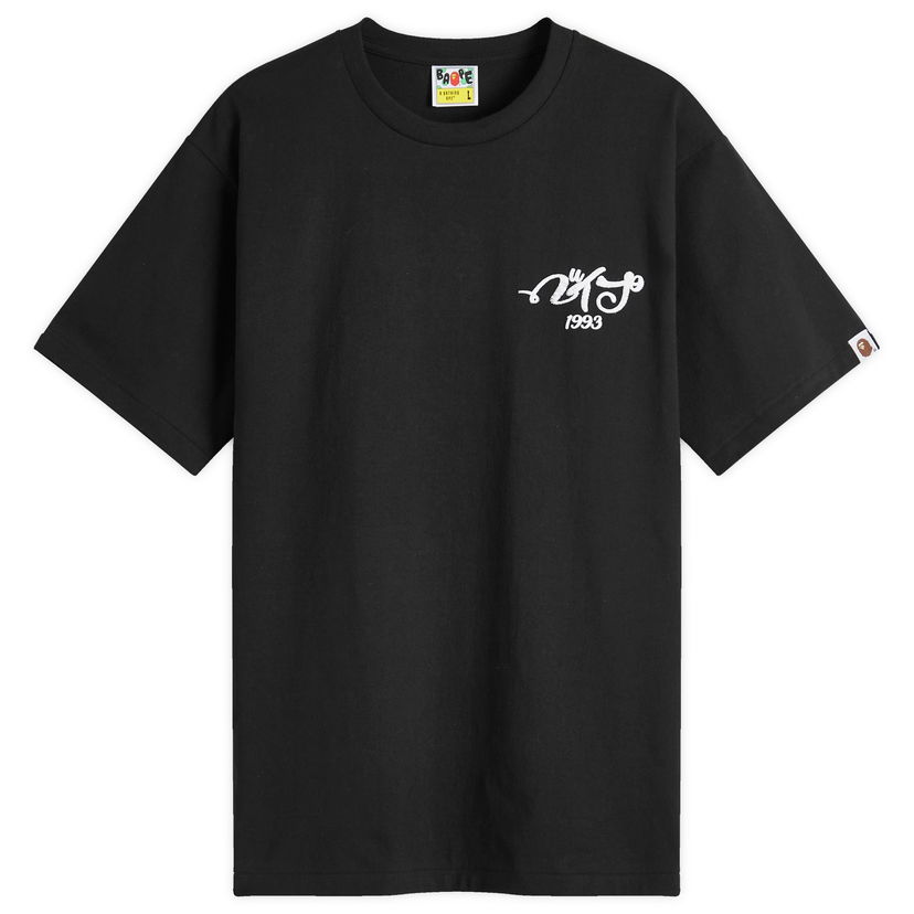T-paita BAPE Embroidery Style Souvenir Logo T-Shirt Musta | 001TEK801025M-BLK