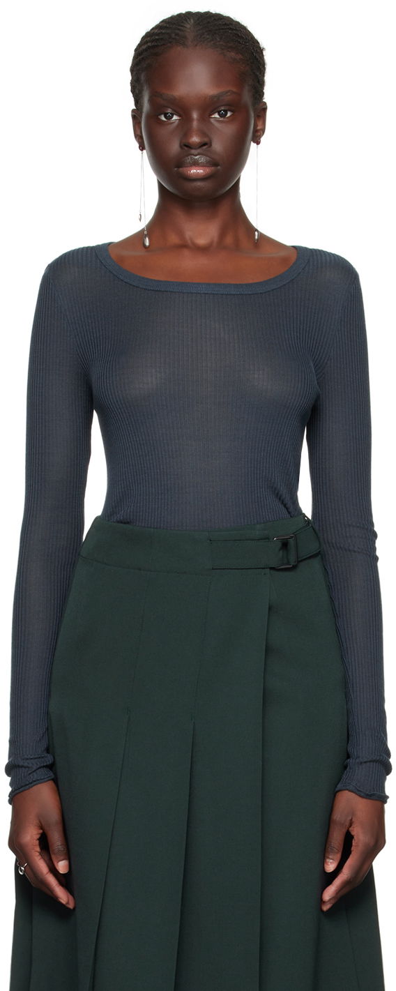 Hame LEMAIRE LEMAIRE Seamless Long Sleeve T-Shirt Vihreä | TO1122 LJ1007