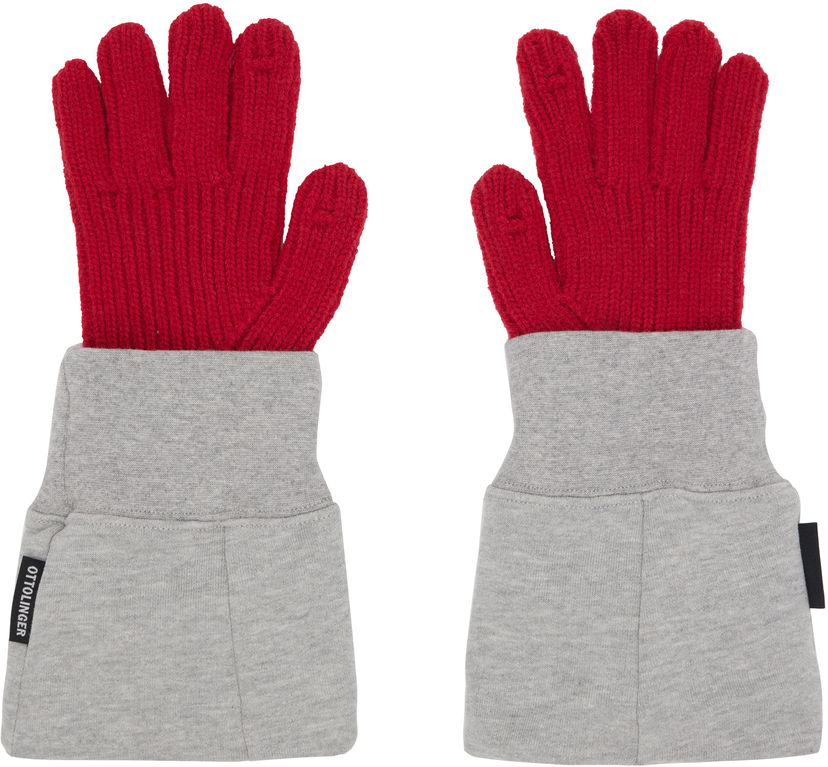 Käsineet Ottolinger Ottolinger Deconstructed Sleeve Gloves Punainen | 129-902928-02