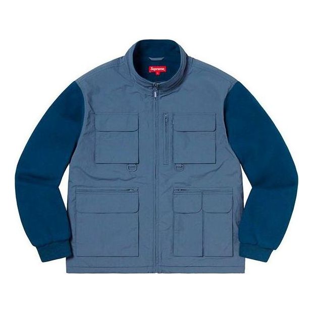 Tuulitakki Supreme Upland Fleece Jacket Sininen | SUP-FW19-944