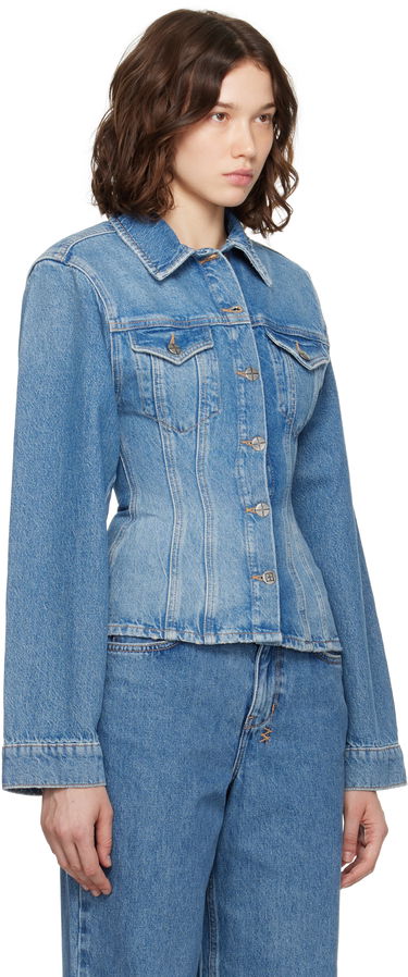 Takki Ksubi Cinched Crop Tru Vintage Denim Jacket Sininen | WPF25JK005, 1