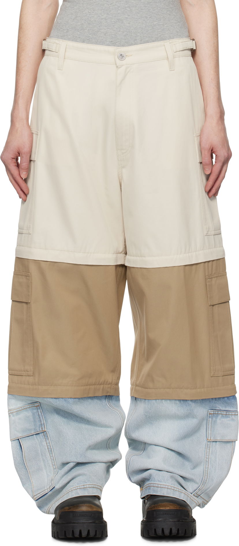 Cargo housut VETEMENTS Vetements Deconstructed Triple Cargo Pants Monivärinen | UA66PA510S