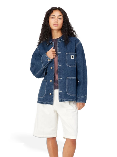 Takit Carhartt WIP OG Michigan Coat "Blue stone washed" Tummansininen | I031923_01_06