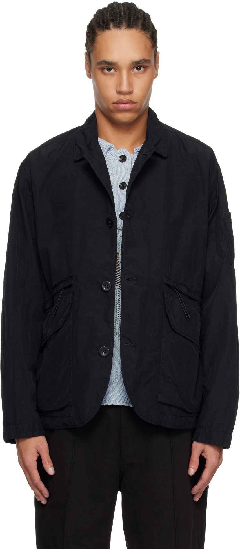 Tuulitakki C.P. Company C.P. Company Flatt Nylon Blazer Musta | 18CMBZ021A-005991G