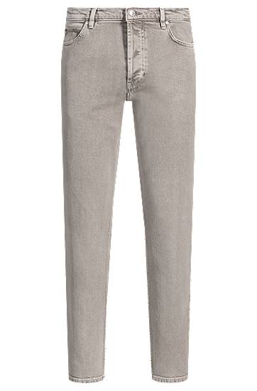 Jeans BOSS Tapered-Fit Comfort-Stretch Jeans Harmaa | 50537690