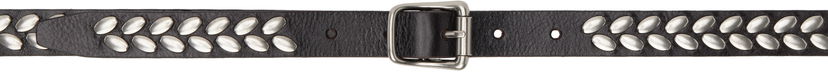 Vyöt LEMAIRE Lemaire Almond Stud Leather Belt Musta | AC1212 LL0055