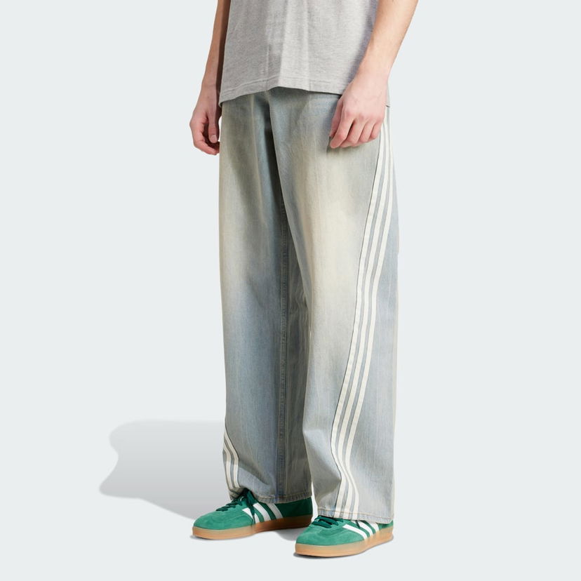 Housut adidas Performance Adilenium Season 3 Loose Fit Denim Pants Sininen | JY6292