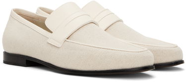 Vaatteet TOTEME TOTEME 'The Canvas' Penny Loafers Valkoinen | 233-8014-855, 3