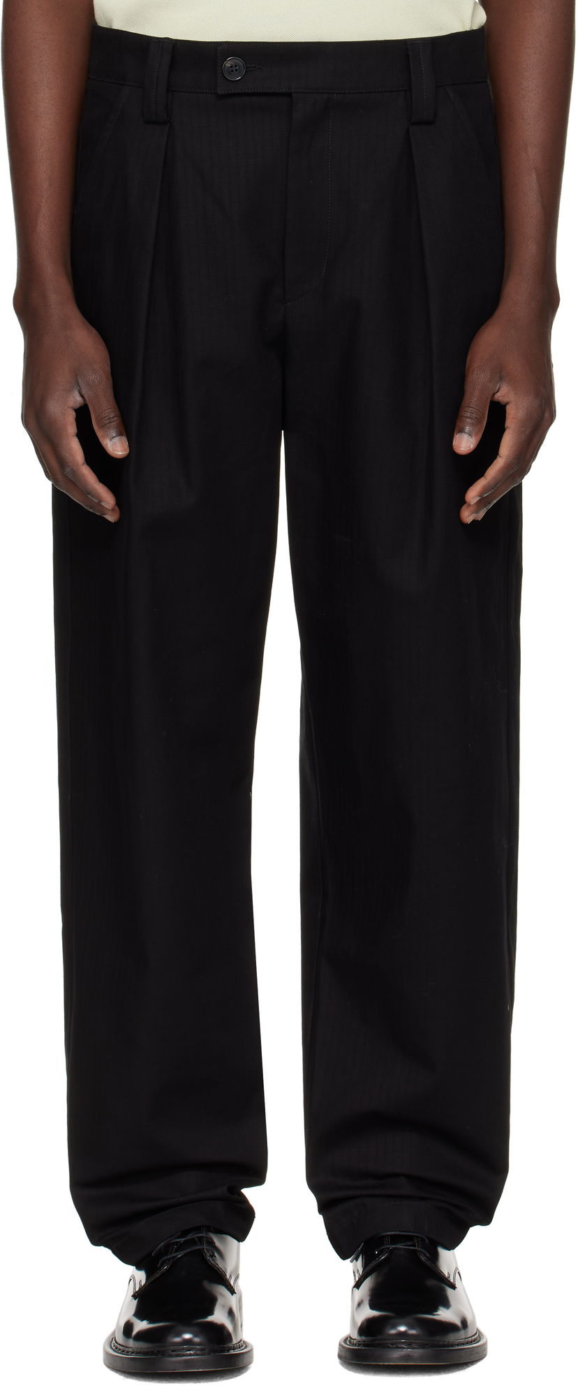 Housut A.P.C. A.P.C. Renato Pleated Trousers Musta | COHHW-H08428