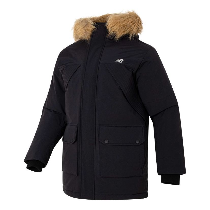 Parka New Balance Warm Hooded Down Jacket Musta | AMJ34323-BK
