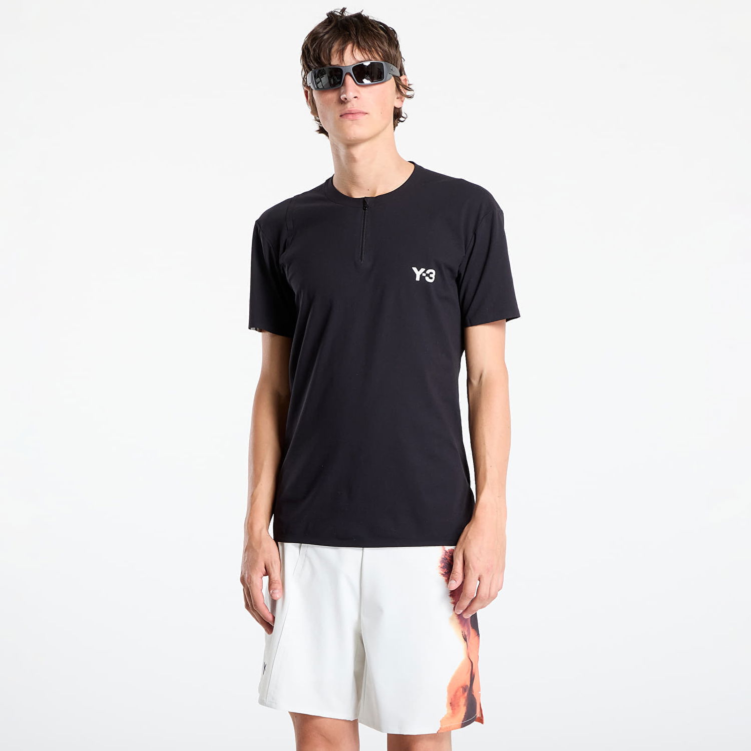 T-paita Y-3 Y-3 Zip Tee Musta | JY6946, 0