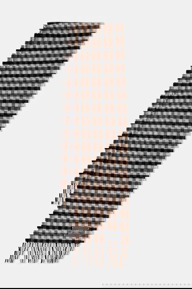 Huivi GANNI Graphic Wool Checked Scarf Monivärinen | A6668, 0