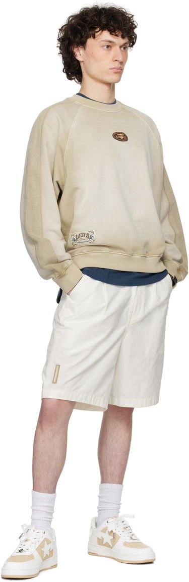 Villapaita AAPE by A Bathing Ape AAPE by A Bathing Ape Main Crewneck Sweatshirt Beige | AAPSWMC320XXNBGX, 3