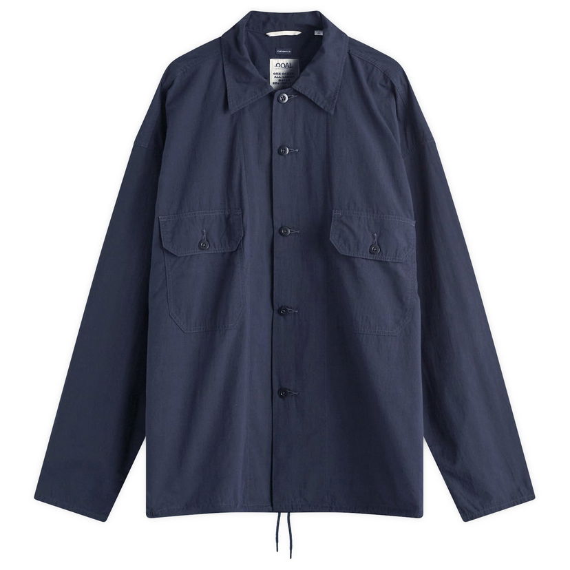 Takki NANAMICA Cotton Wool Deck Shirt Jacket Tummansininen | S24FG009E-DN