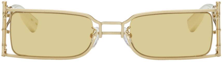 Aurinkolasit Feng Chen Wang Feng Chen Wang Bamboo Sunglasses Metallinen | SSE-WS01-BRG, 0