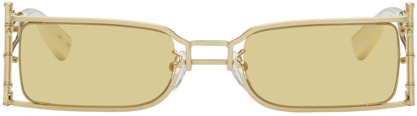 Aurinkolasit Feng Chen Wang Feng Chen Wang Bamboo Sunglasses Metallinen | SSE-WS01-BRG