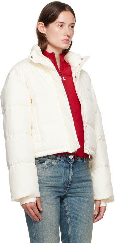Puffer takki Courrèges Courrèges Cropped Puffer Jacket Valkoinen | 323CMA106PL0112, 1