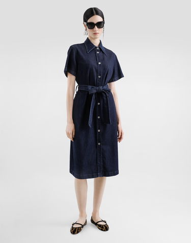 Mekko Dolce & Gabbana Dolce & Gabbana Silk Denim Shirt Dress Sininen | F6TMBDG8MR3S9001, 1
