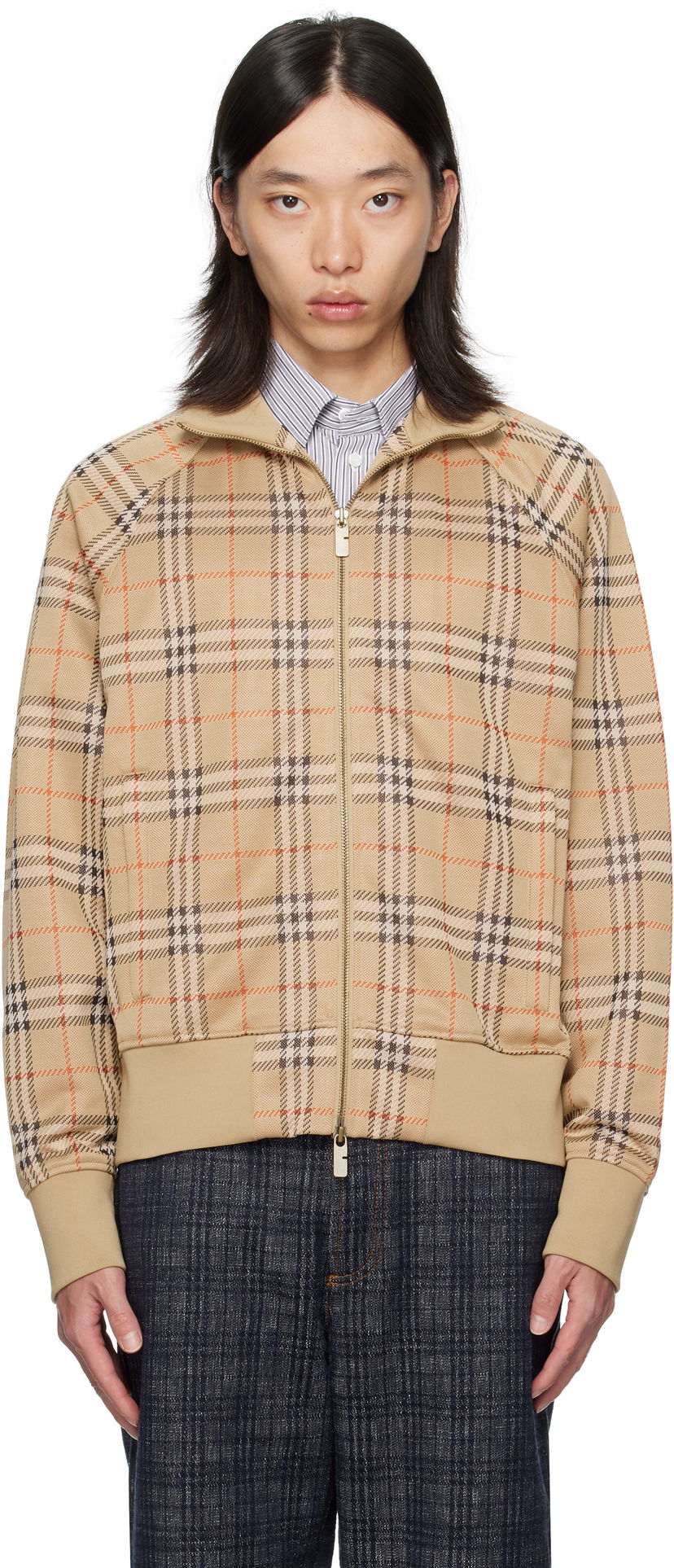 Verryttelypuku Burberry Burberry Check Track Jacket Beige | 8113844