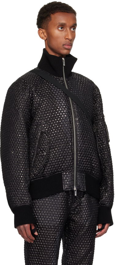 Bomber-takki Helmut Lang Helmut Lang Seatbelt Down Bomber Jacket Musta | O06HM199, 3