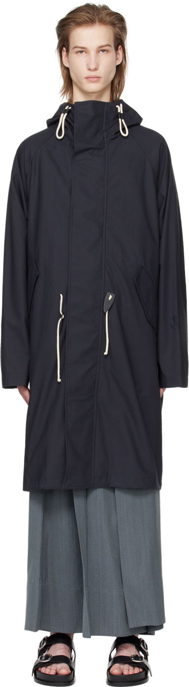 Parka Jil Sander Drawstring Parka Tummansininen | J47AA0110_J45039, 0