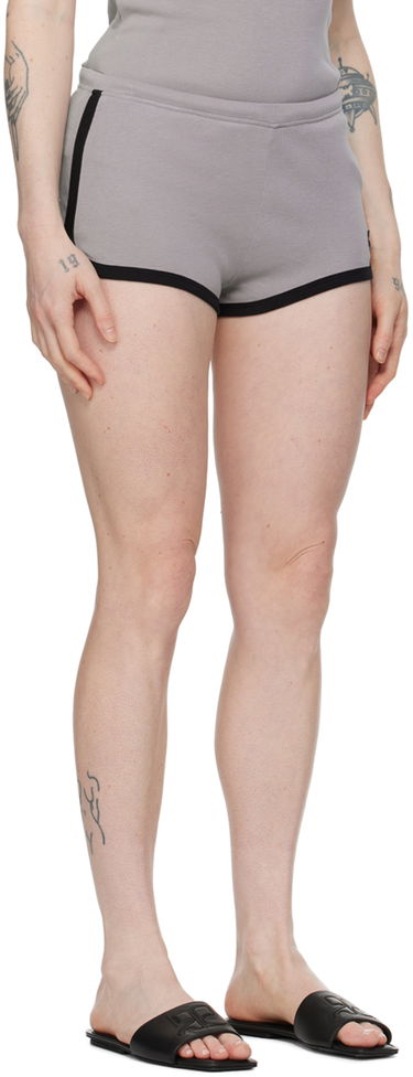 Shortsit Courrèges Contrast Trim Casual Shorts Keltainen | 124JSH037JS0070, 4