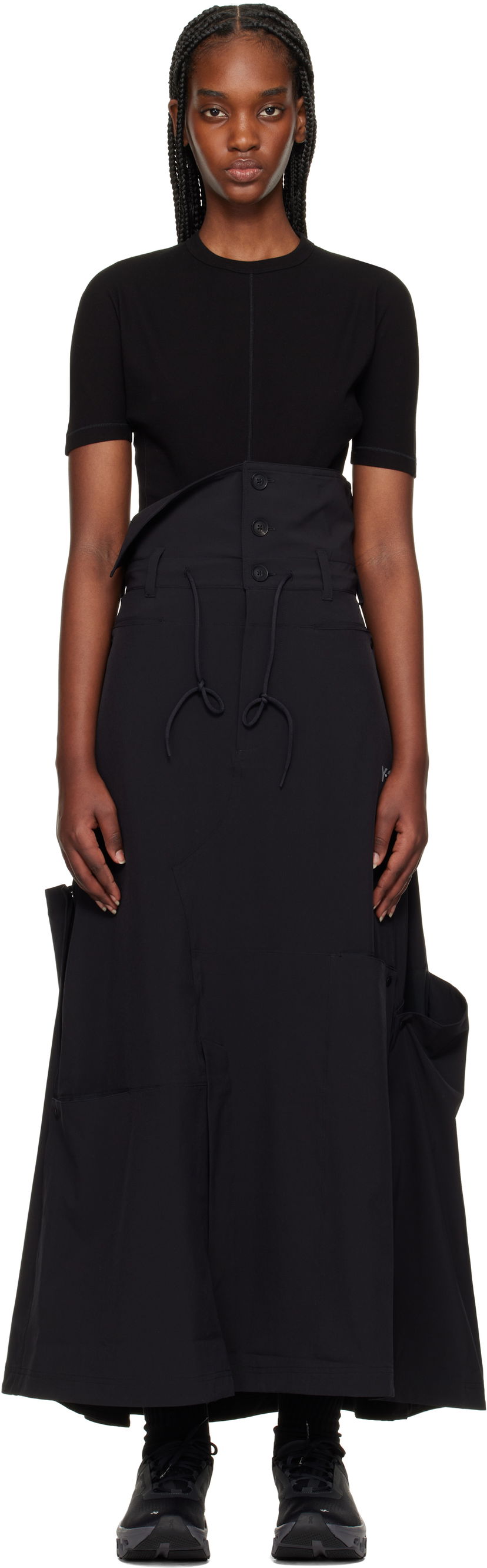 Hame Y-3 Y-3 Vent Midi Skirt Musta | JD1477