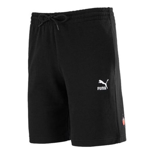 Shortsit Puma Club Shorts with Embroidered Logo Musta | 533103-01