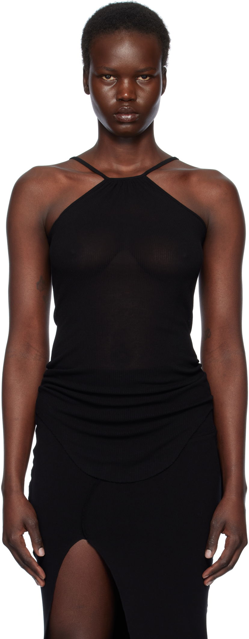 Mekko Rick Owens Rick Owens Hollywood Skorpio Tank Top Musta | RP01E7104 RC