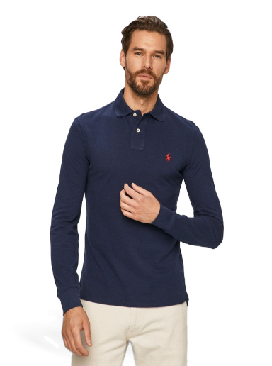 Poolopaita Polo by Ralph Lauren Slim Fit Polo Tummansininen | 710681126038