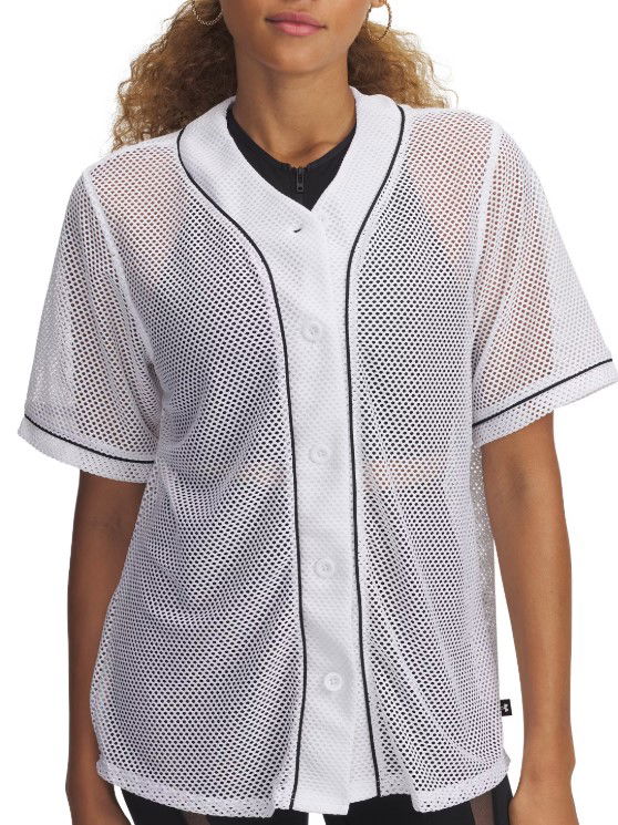 Jersey Under Armour Under Armour Sportstyle Mesh Baseball Jersey Valkoinen | 1389637-100