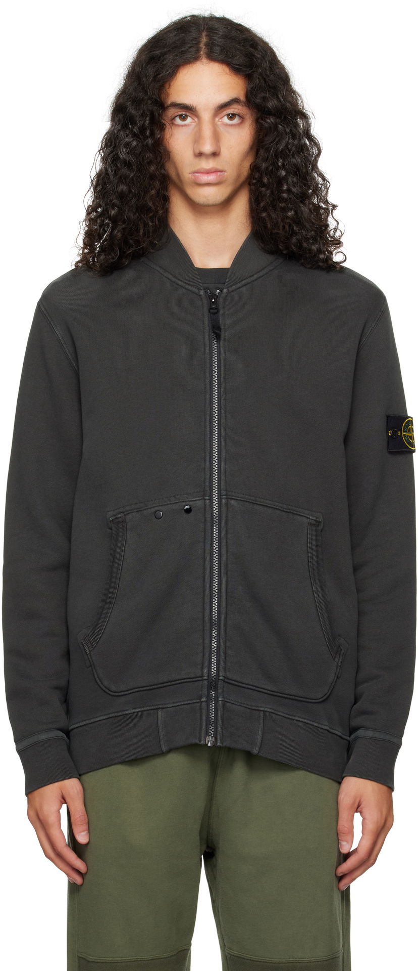 Bomber-takki Stone Island Bomber Jacket Harmaa | 811565241