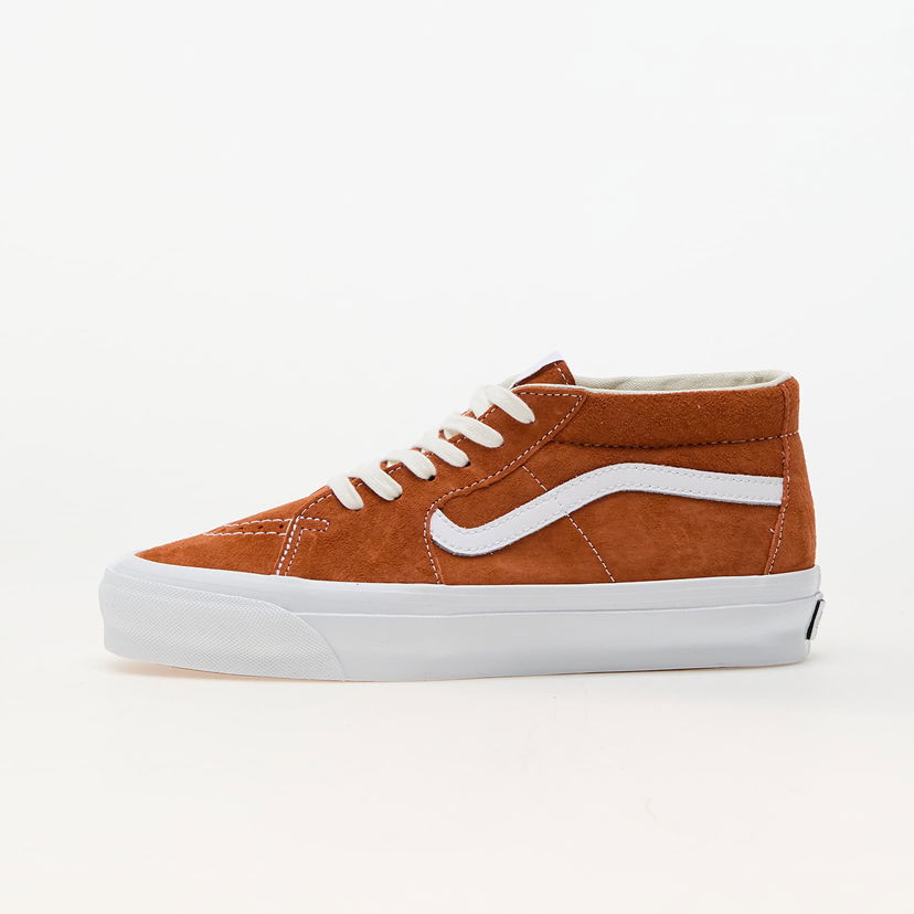 Skateboarding Vans Sk8-Mid Reissue 83 LX Pig Suede Amber Ruskea | VN000CQQ8B91