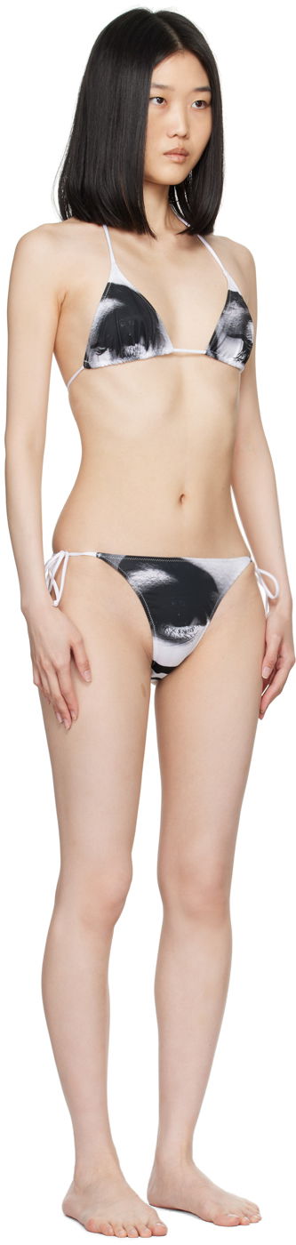 Uimapuvut Jean Paul Gaultier Jean Paul Gaultier 'The Eyes And Lips' Bikini Valkoinen | 24/30-F-BS008-J552-0100, 1