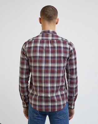 Paita Lee Button Down Shirt Burgundia | 112341759:XXL, 0