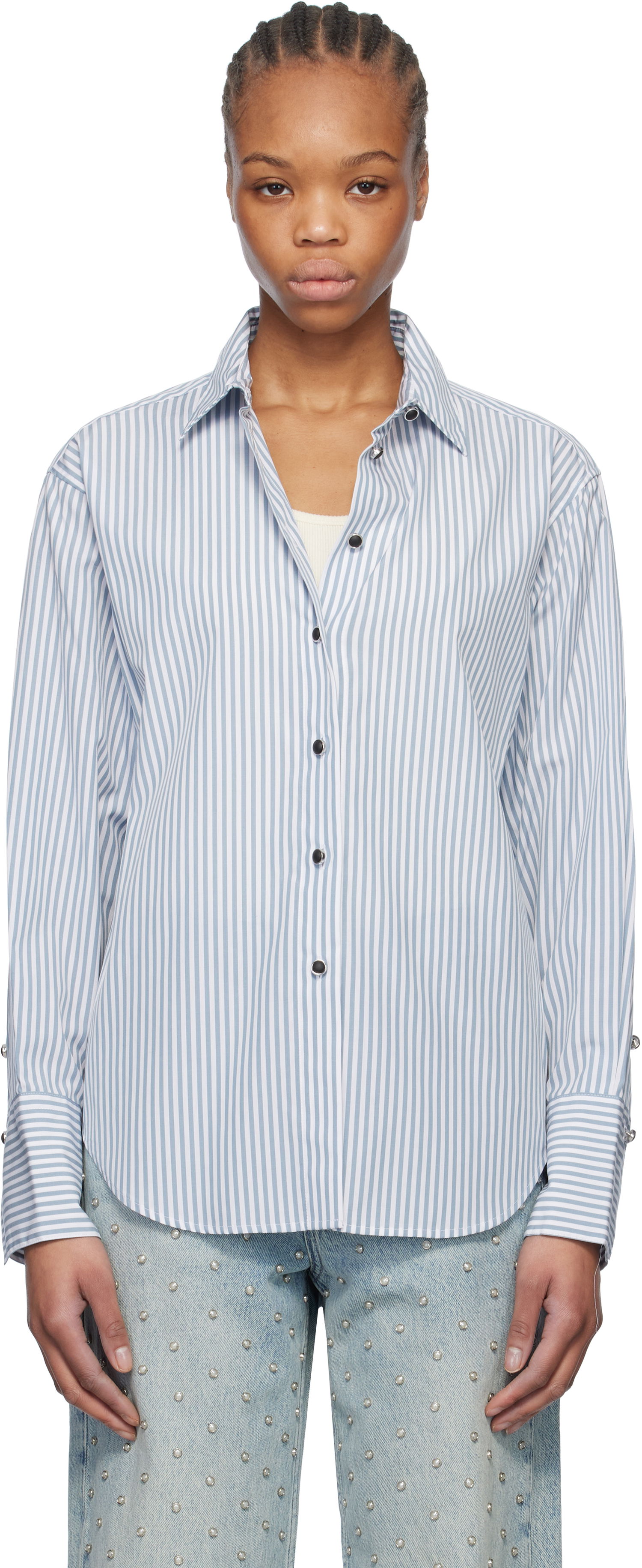 Paita rag & bone rag & bone Eve Striped Shirt Sininen | WAW24HA0184618, 0