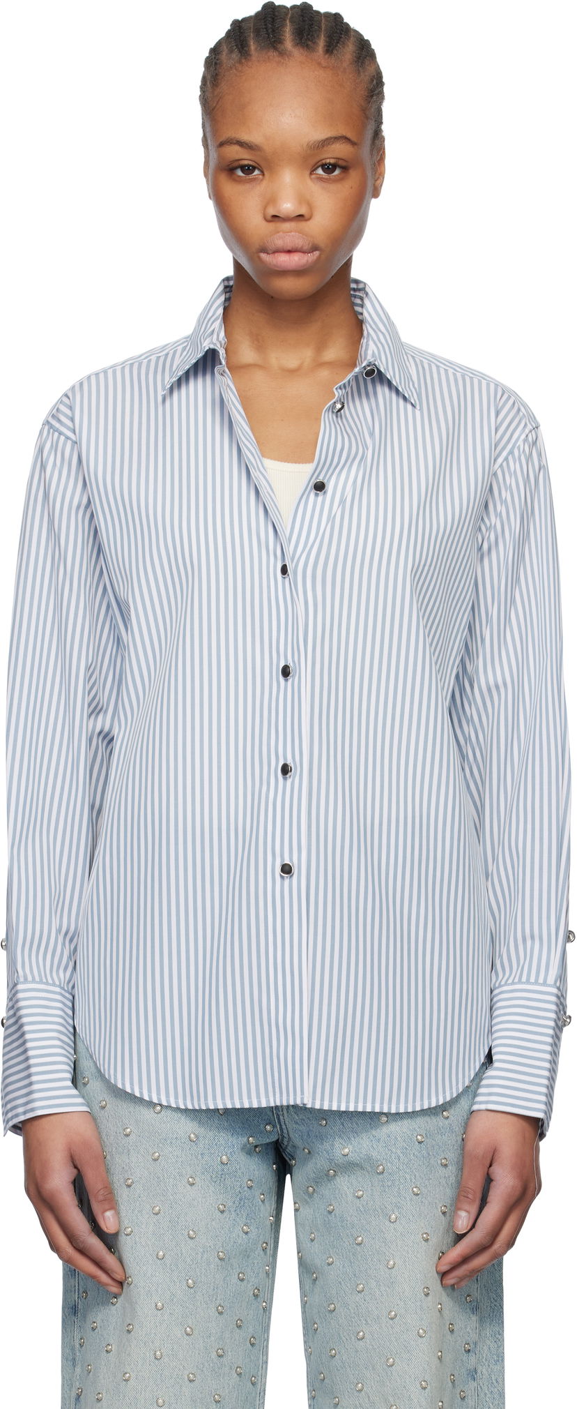 Paita rag & bone rag & bone Eve Striped Shirt Sininen | WAW24HA0184618