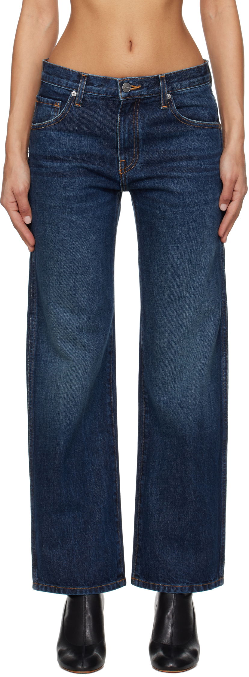 Jeans Khaite Kerrie Wide Leg Jeans Sininen | 1047908010
