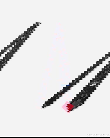 Asusteet Junya Watanabe Silk Tie with Crest Pattern Musta | WP-K408-W25 1, 3