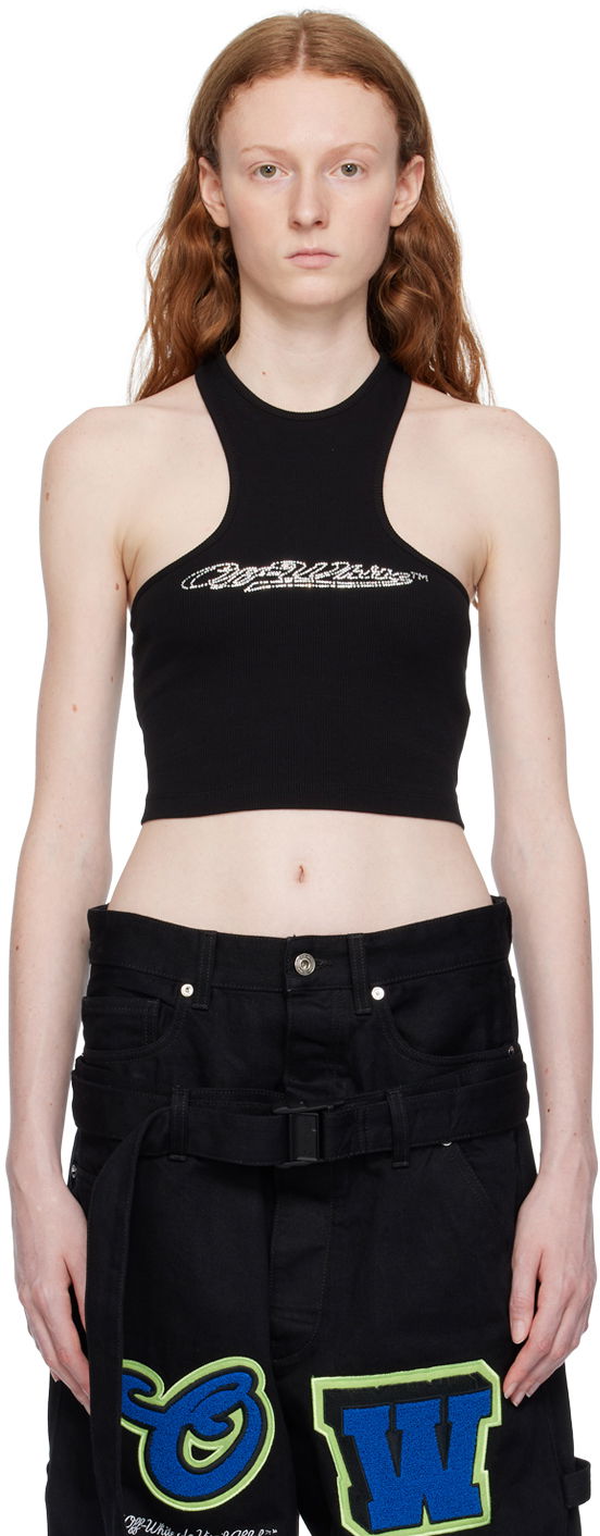 Tankkitoppi Off-White Black Bling Baseball Tank Top Musta | OWAD218S23JER0011001