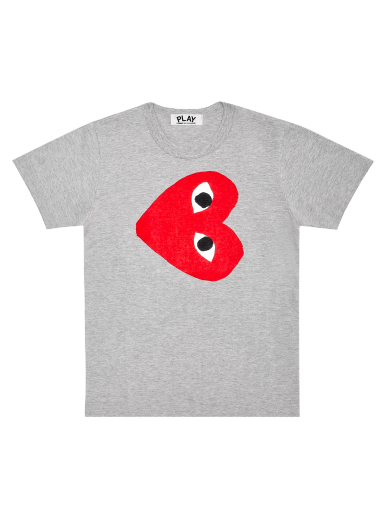T-paita Comme des Garçons Play Red Heart T-Shirt Harmaa | AZ T264 051 1