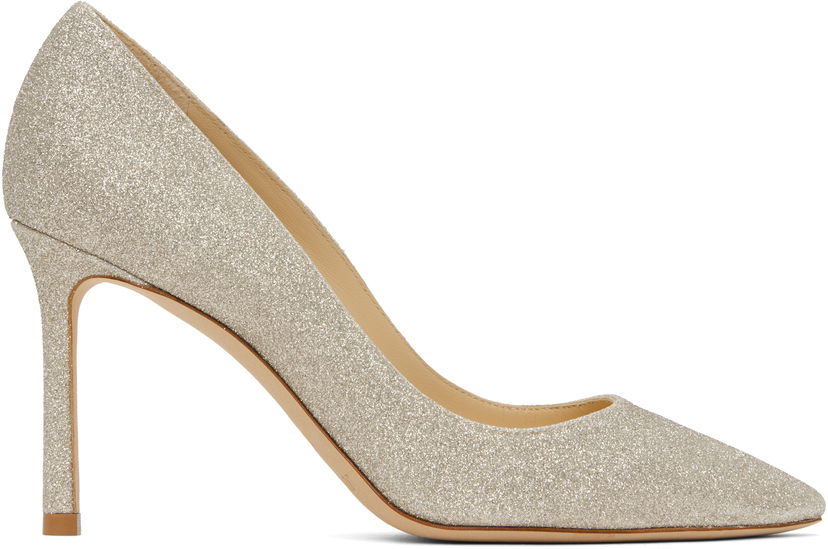 Tennarit ja kengät Jimmy Choo Jimmy Choo Romy 85 Glitter Heels Metallinen | ROMY 85 DGZ